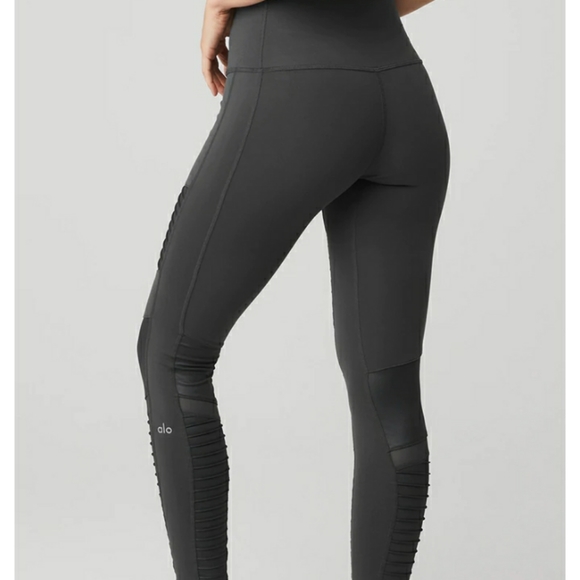 Alo (M) Anthracite Moto legging - Picture 4 of 8